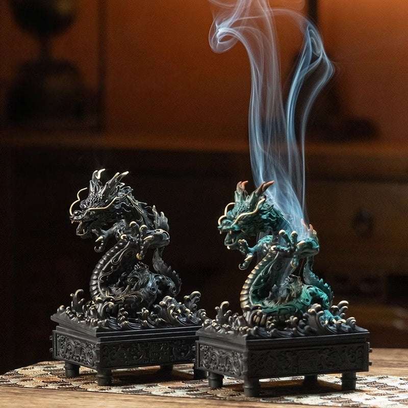 昇龍香炉｜逆流香・線香・渦巻香対応 開運インテリア – 念珊閣仏像