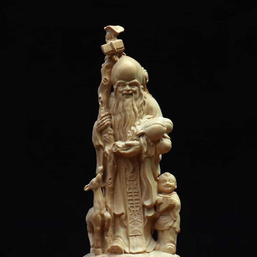 時代提物 縁起物根付 天然素材 在銘【福良雀に乗る大黒様】高4.7cm 重61g