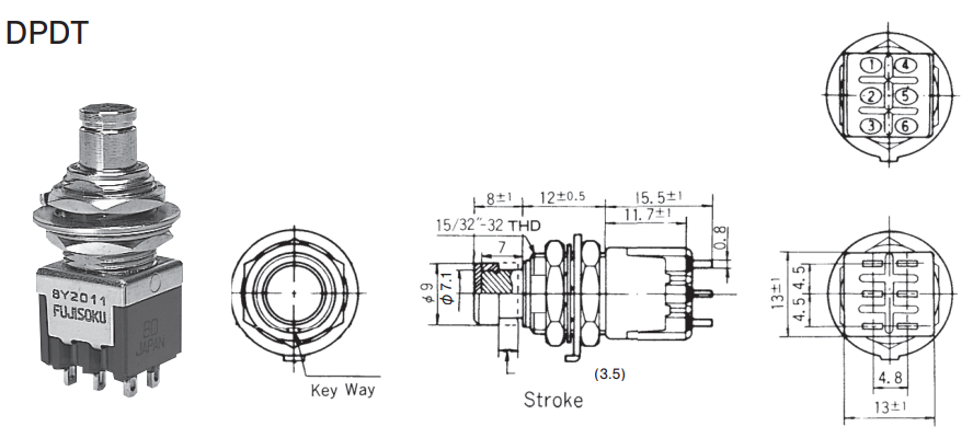 押ボタンスイッチ 8Y｜ニデックコンポーネンツ株式会社