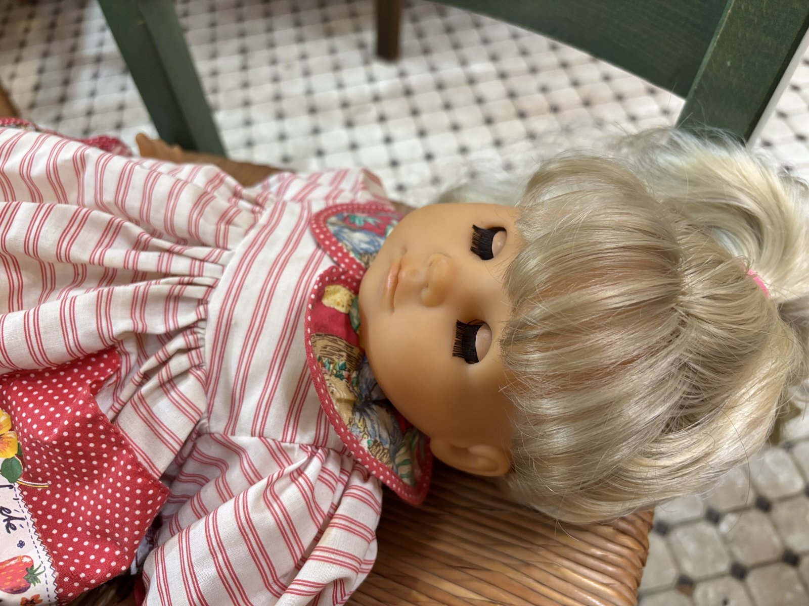 ブロンドのブルーの瞳の女の子 ドイツ製 ヴィンテージZaph46cm - N's