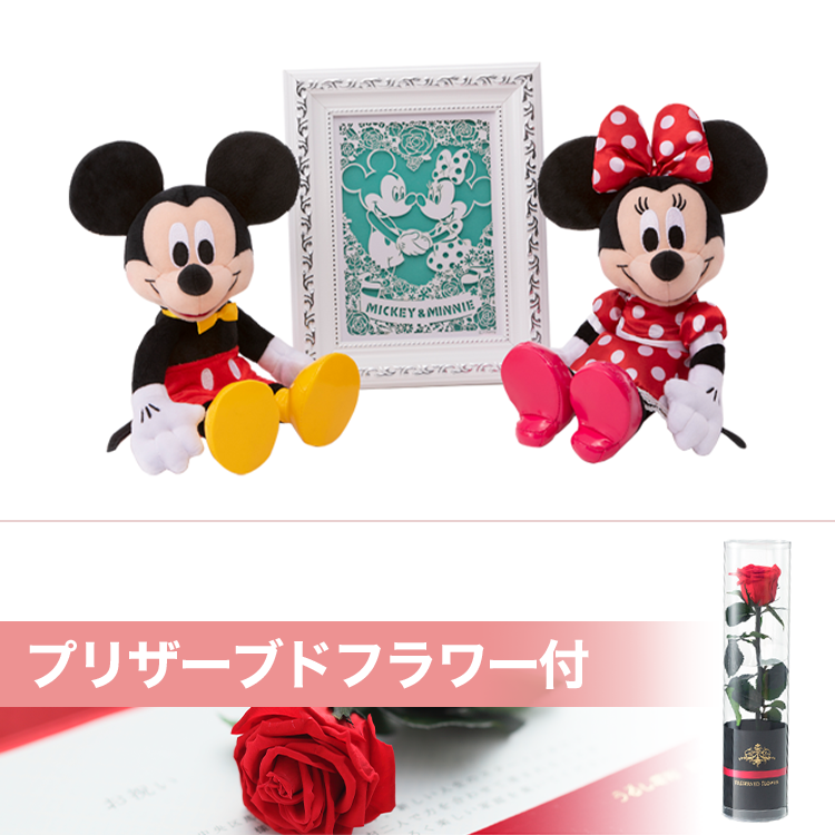 ラブリーアートフレーム＆ラブリーパック プリザーブドフラワー付き