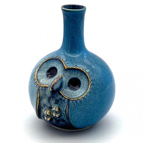 NUNOBIKI フクロウ陶額 布引焼窯元 NUNOBIKI フクロウ陶額 布引焼窯元