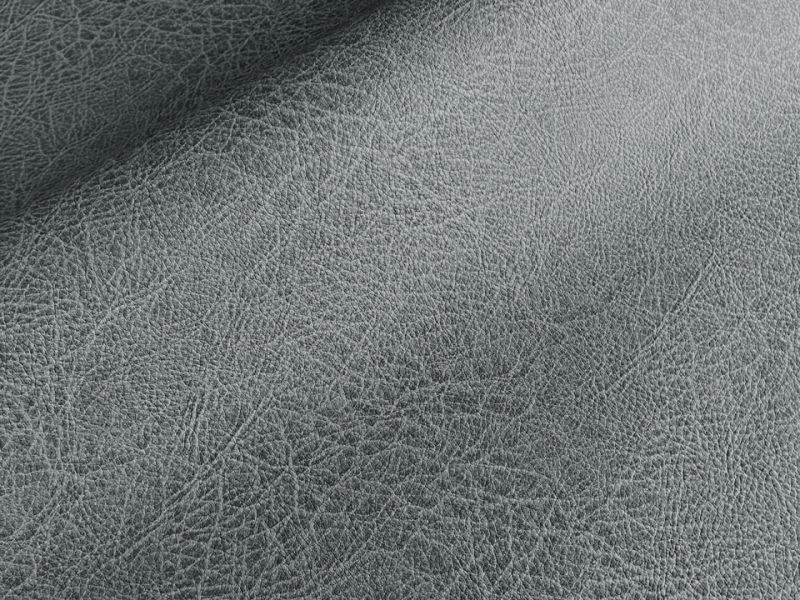 合皮レザー生地 伸縮性【難燃 シボ大風 グレー】