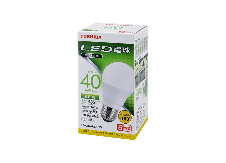 LDA4N-G/K40V1 | LED電球商品一覧 | NVC Lighting Japan 株式会社