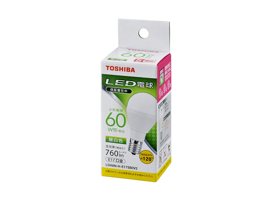 LDA6N-H-E17S60V2 | LED電球商品一覧 | NVC Lighting Japan 株式会社