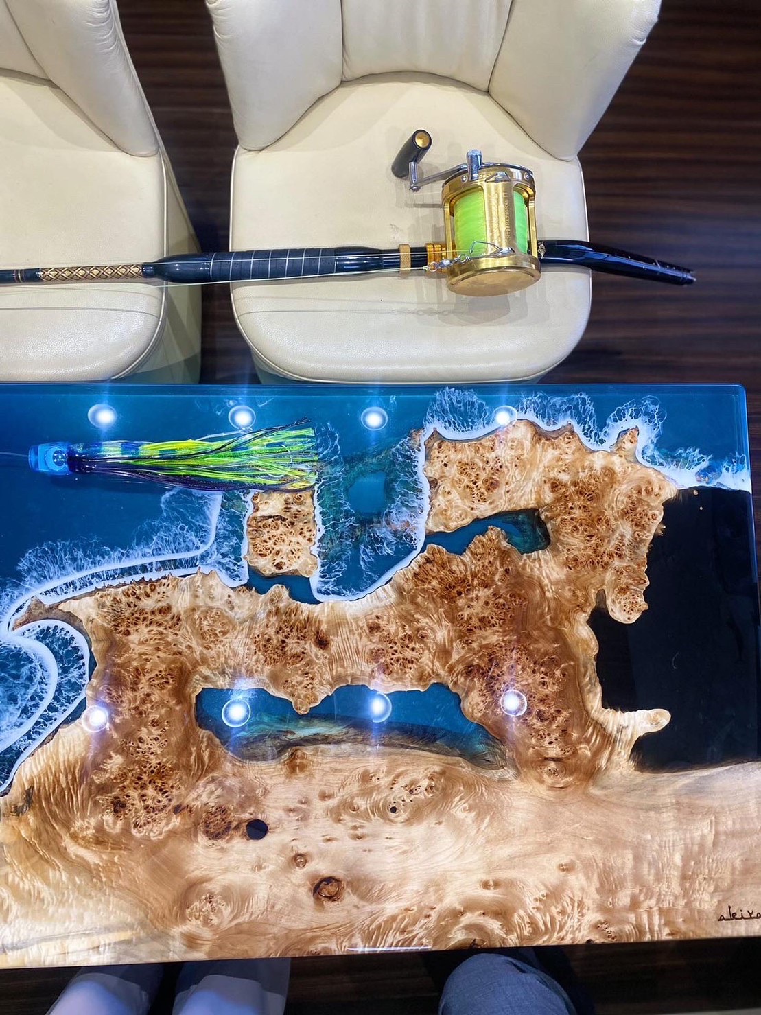 レジン×ポプラの木（ダイニングテーブル） - SmileBornSmileBorn