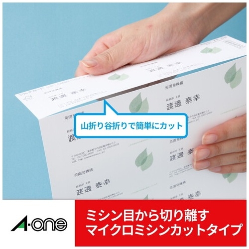 スマートオフィス】マルチカード 51216 吊下名札横特大用100枚 エーワン