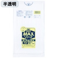 スマートオフィス】業務用重量物対応ポリ袋特厚 90L 透明 10枚 ジャ