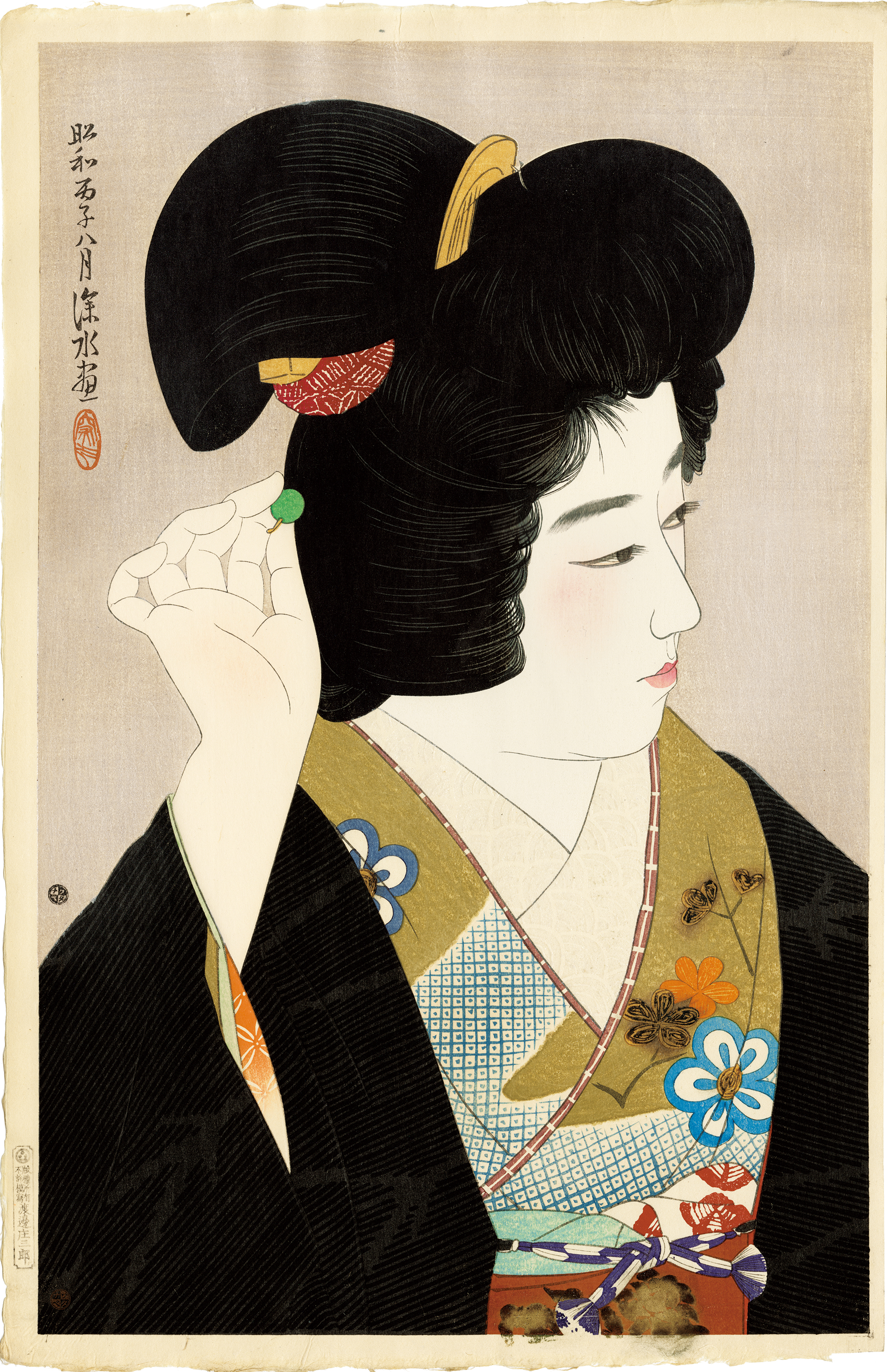 伊東 深水 / 現代美人集第二集 瞳 | 神保町 | Gallery Soumei-do