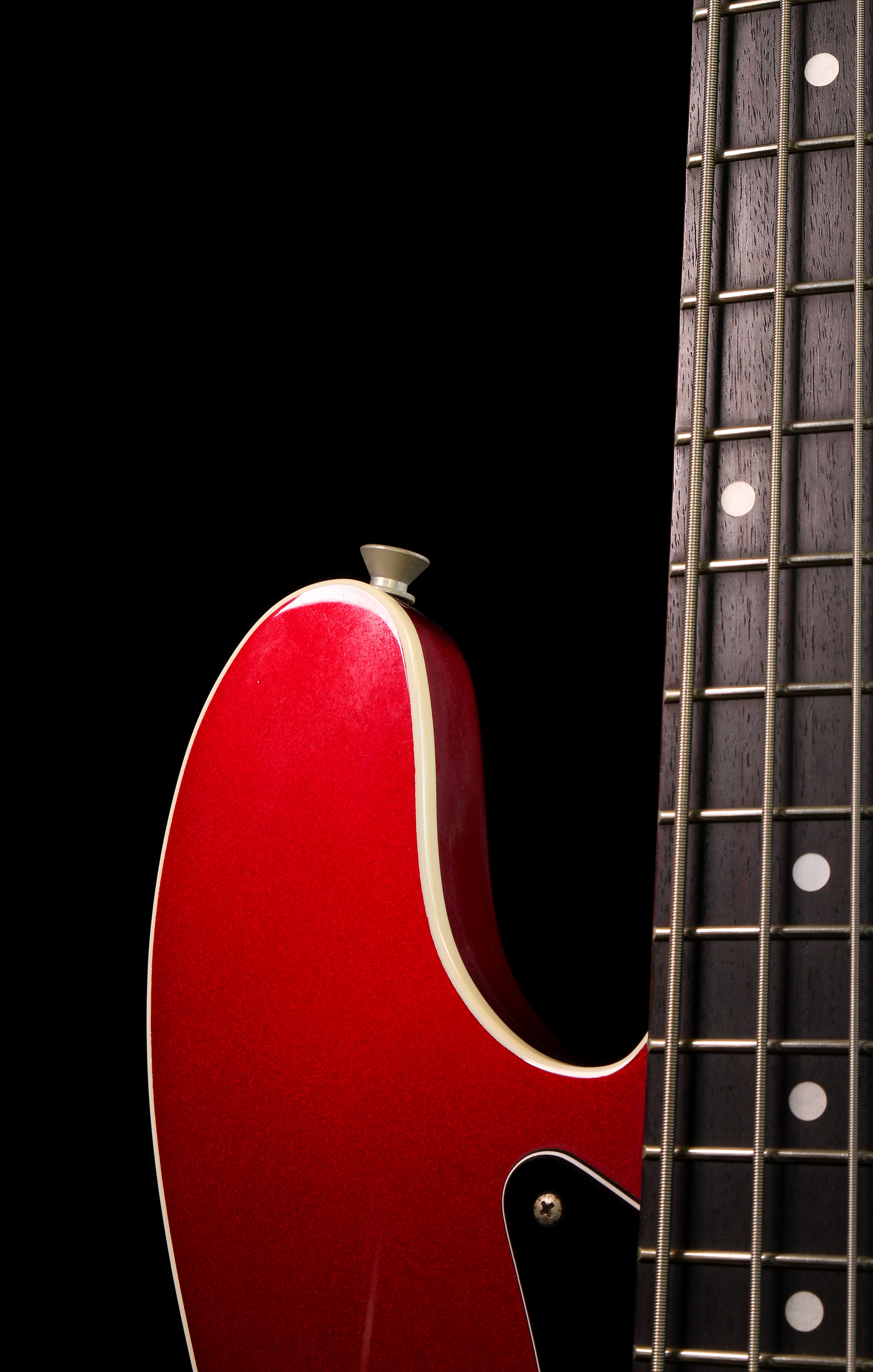 Fender Japan Aerodyne AJB Medium Scale Jazz Bass Candy Apple Red