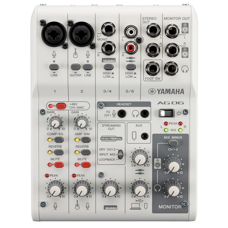 Yamaha AG06 MK2 Mixing Console USB Audio Interface – Sound Alchemy