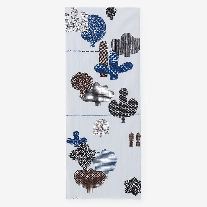 伊勢木綿 textile手ぬぐい／槍袋文様（やりぶくろもんよう）