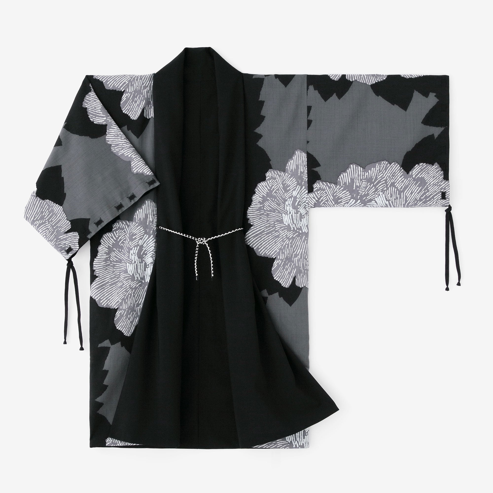 モスリン 宮中袖（きゅうちゅうそで）可逆（かぎゃく）／濃紫（こき