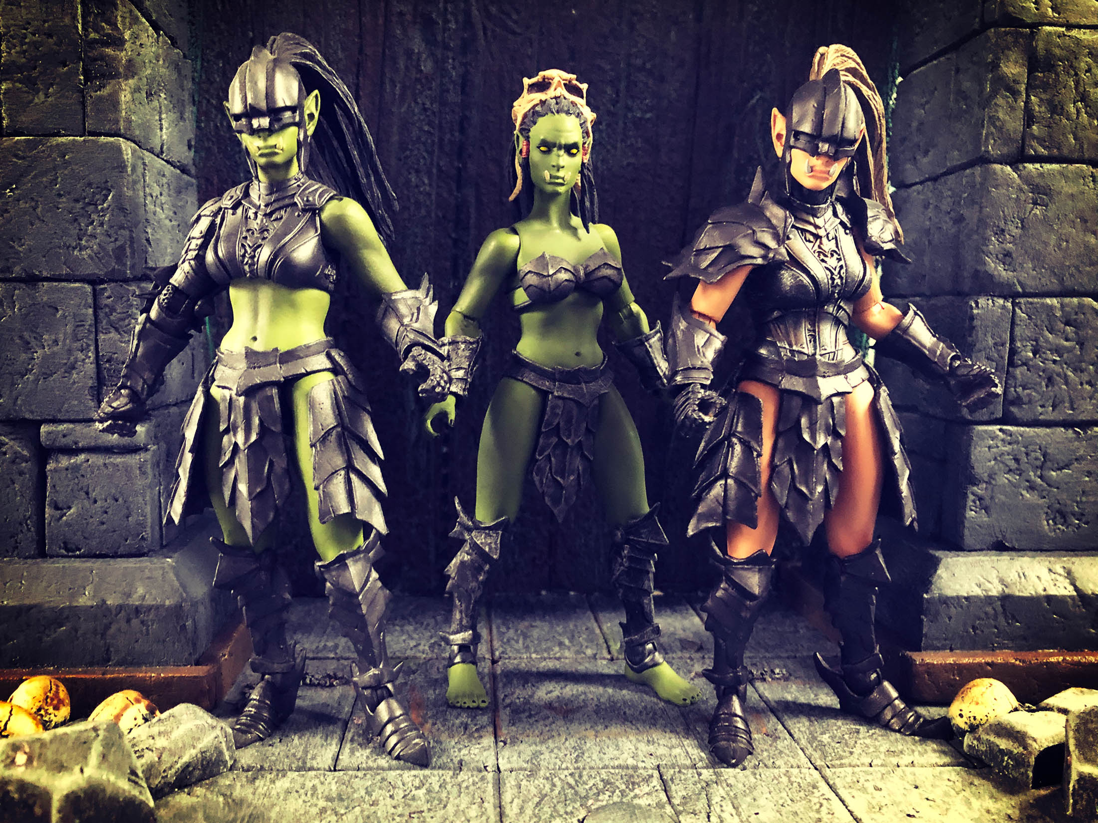 A look at the various Orc figures from the Mythic Legions line