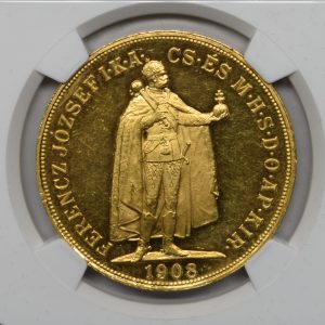Sold】1908年 ハンガリー フランツ・ヨーゼフ1世 スタンディング 100