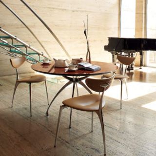 リンクチェア3本脚LAー1 本革（4色より選択） - 総合家具