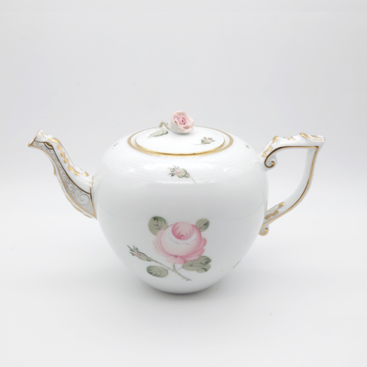 納期:最長1年】ヘレンド ウィーンの薔薇・ゴールド ティーポット800cc