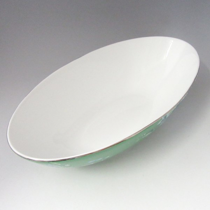 ウェッジウッド ジャスパーコンラン シノワズリ グリーン オーバル