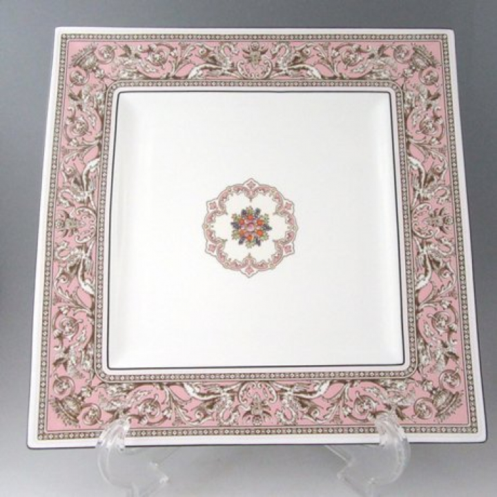 倉庫取り寄せ商品】ウェッジウッド フロレンティーンピンク プレート