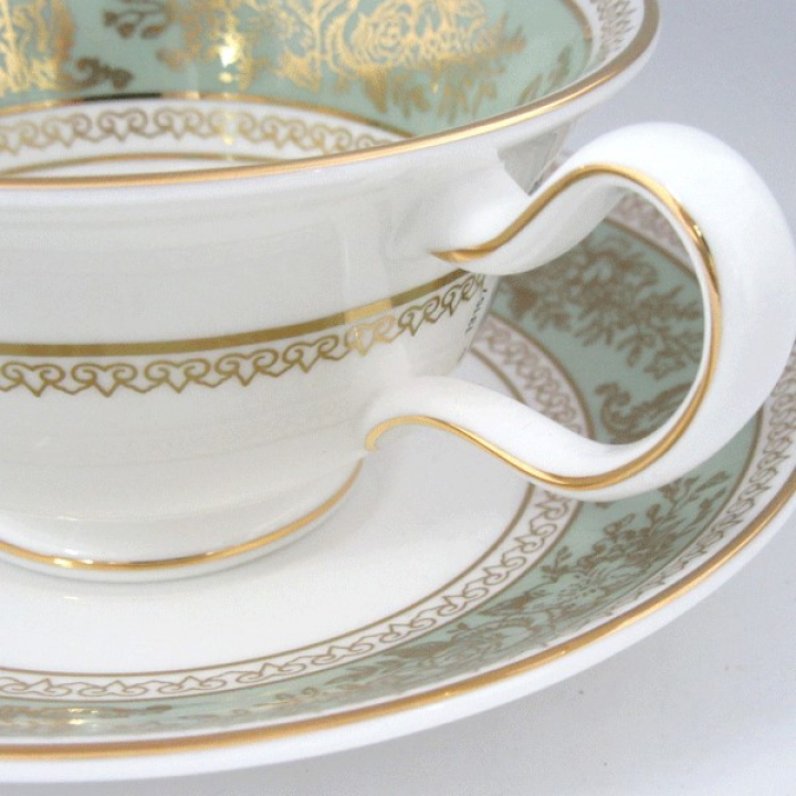 ウェッジウッド コロンビアセージグリーン ティーカップ&ソーサー