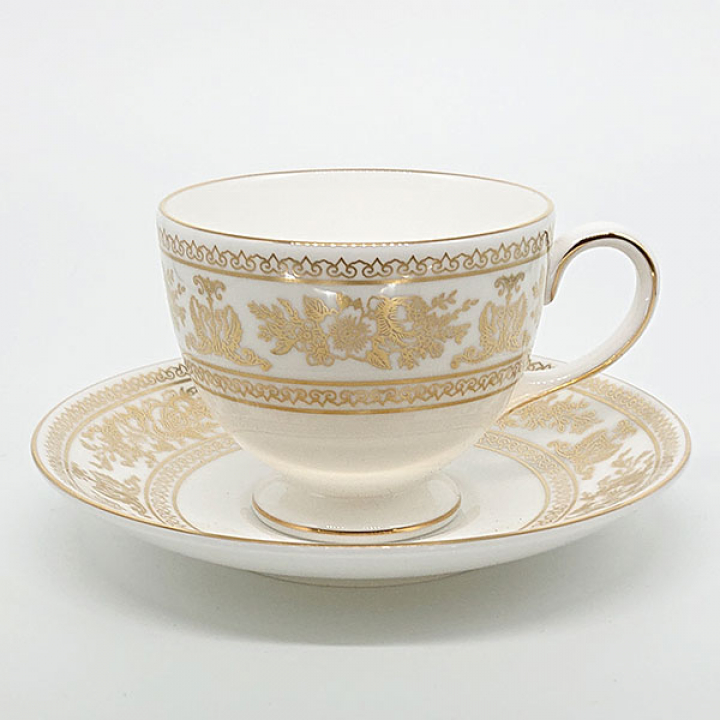 ウェッジウッド コロンビアゴールド ティーカップ&ソーサー（珈琲紅茶
