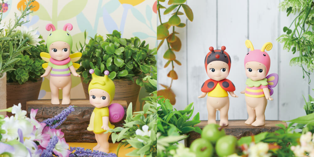 草花をかきわけた先に広がる虫たちの幻想的な小世界。『Sonny Angel