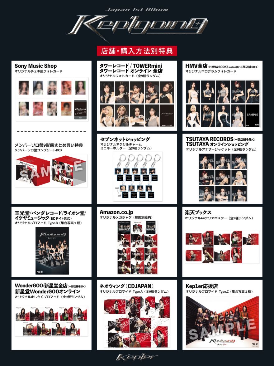 5月8日(水)発売、Kep1er Japan 1st Album ＜Kep1going＞ 購入特典絵柄