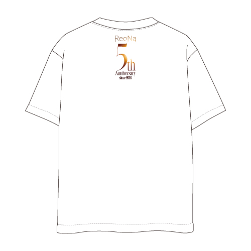 2023年10月上旬出荷分】ReoNa 5th Anniversary Tｼｬﾂ[M][ﾎﾜｲﾄ]・ReoNa