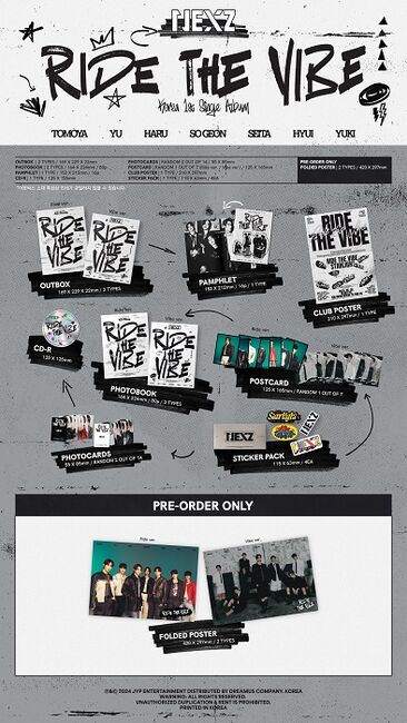 Ride the Vibe[通常盤](Ride ver. / Vibe ver.)【韓国輸入盤】・NEXZ