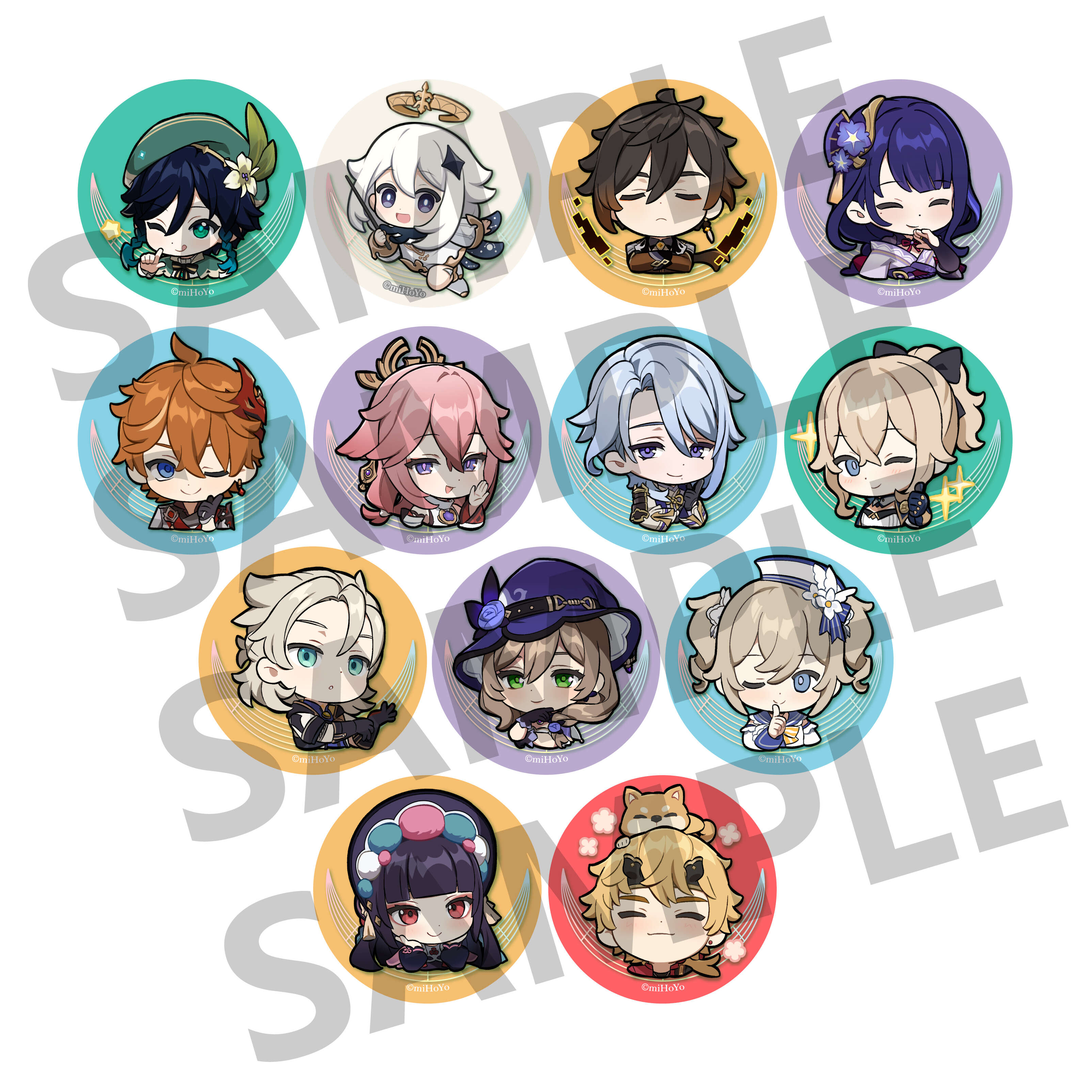 原神 Symphony ﾗﾝﾀﾞﾑ缶ﾊﾞｯｼﾞ (全13種)・原神 Symphony | Sony Music