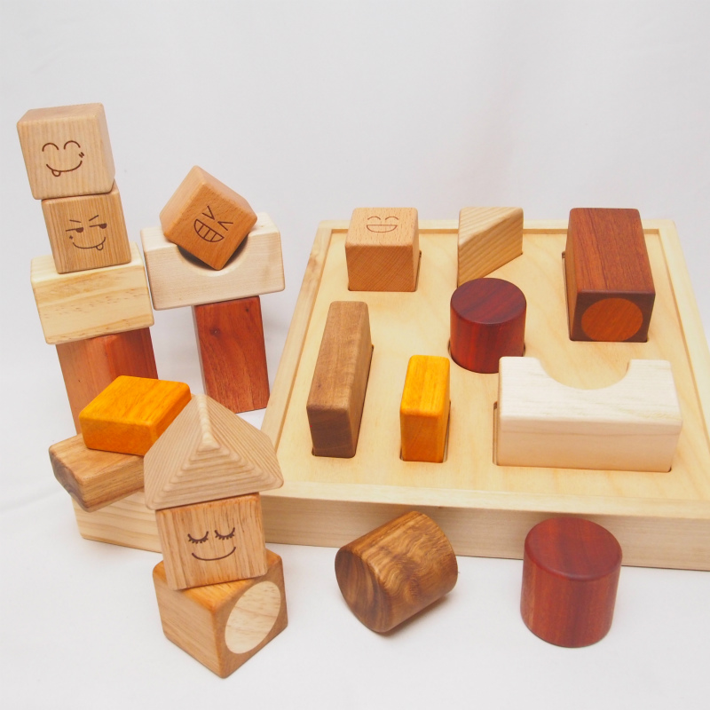 積み木,ドミノ,ブロック はじめての 赤ちゃん 積み木セット 22P 型はめ