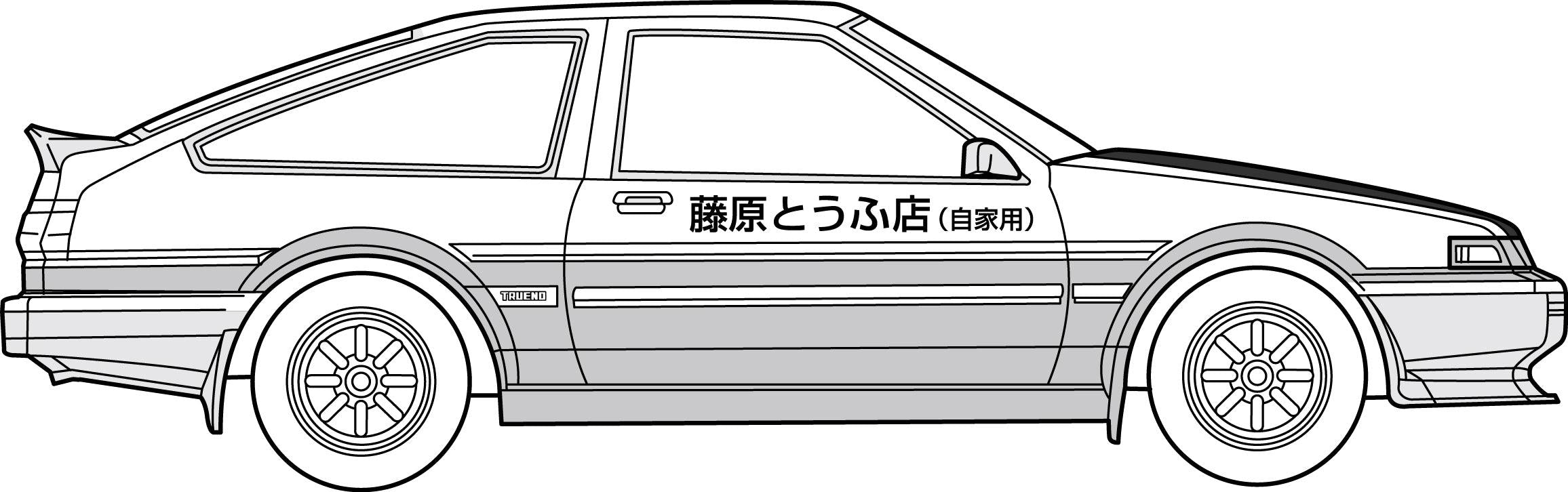 1/24 頭文字D トレノAE86 カーボンボンネット藤原拓海 – SOOTANG HOBBY