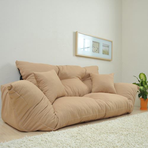 お好みの形にアレンジ自在 ゆったり寛げる ジャンボカウチソファの詳細