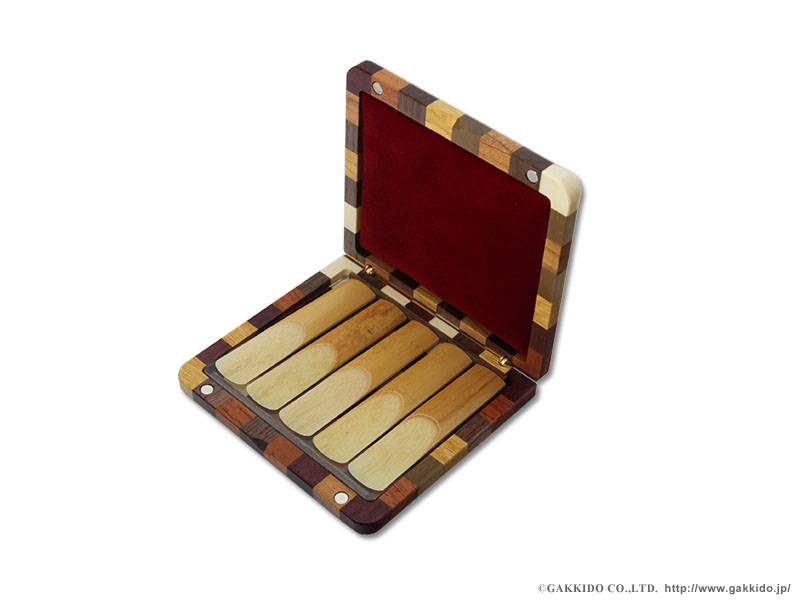 WoodStone 寄木細工 アルトサックス用リードケース - ヴィンテージ