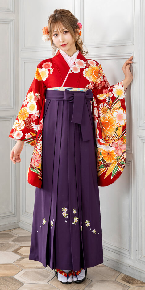 レンタル着物DDD844×袴CSZ505 | 【京都さがの館】卒業式袴レンタル