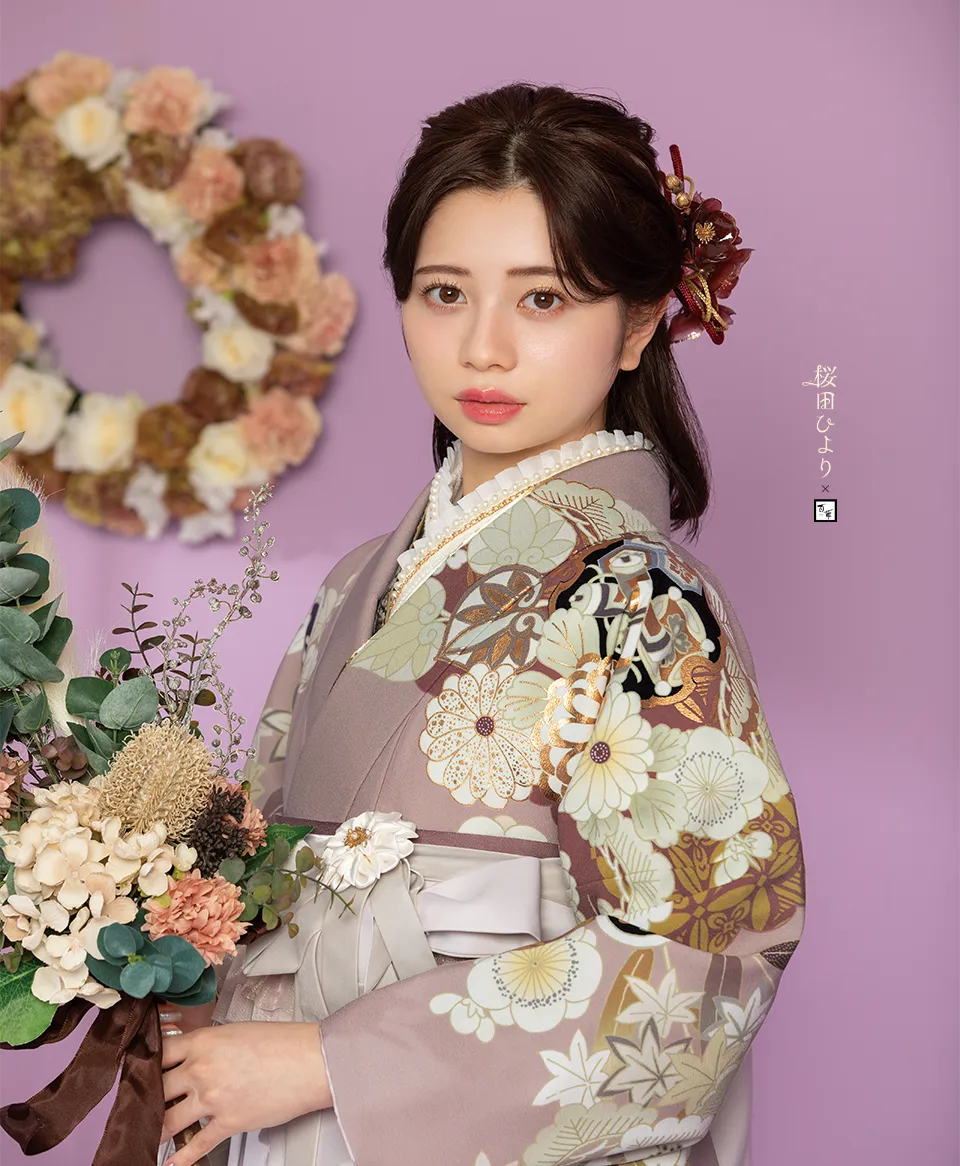 レンタル着物BB4005 | 【京都さがの館】卒業式袴レンタル