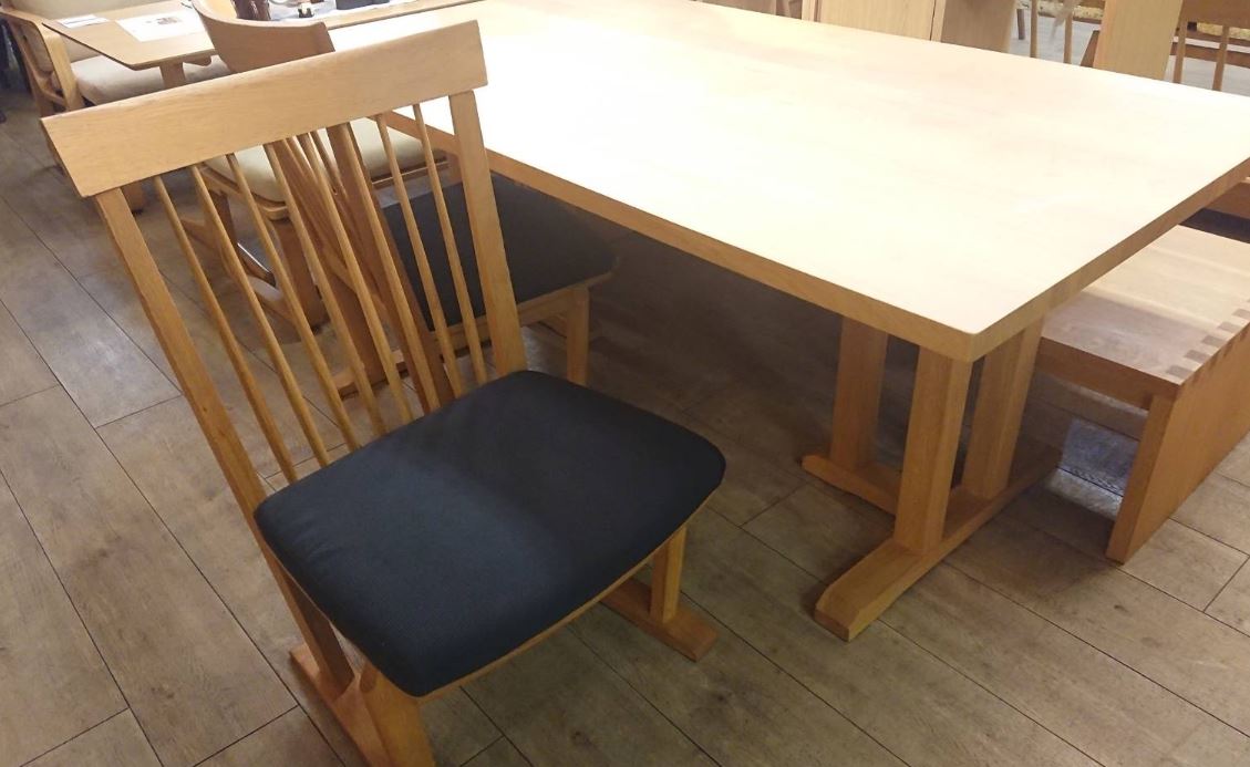 ☆KASHIWA 柏木工 飛騨家具 ベンチダイニング4点セット ナチュラル