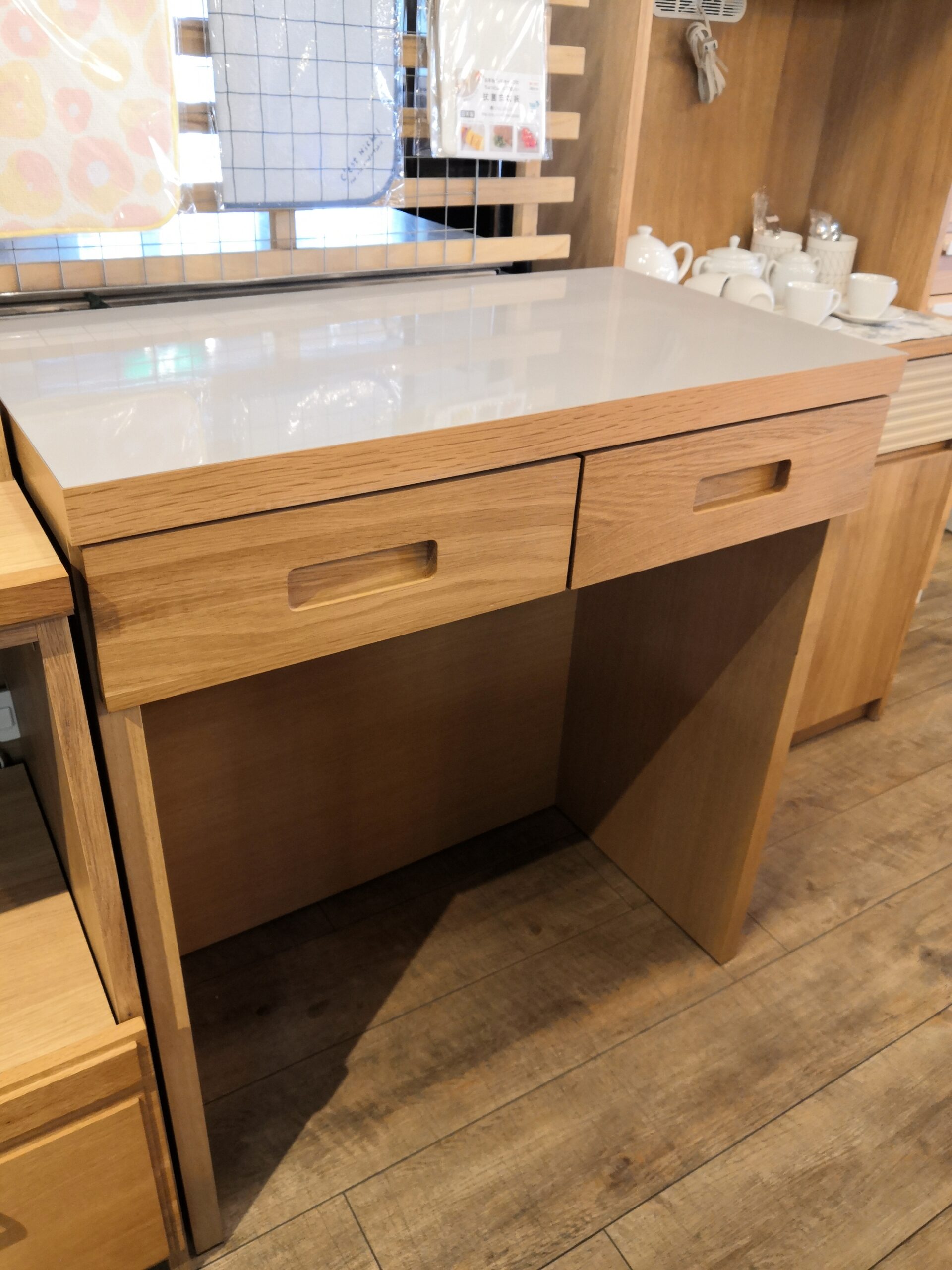 中古品】unico ウニコ Hutte ヒュッテ キッチン家具 作業台 メラミン