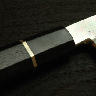 柳刃包丁 本焼 尺1 赤うるし鞘 【包丁の＠堺英】