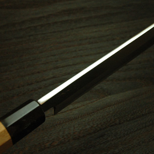 切付柳刃包丁 青鋼 尺2 鞘付 【包丁の＠堺英】