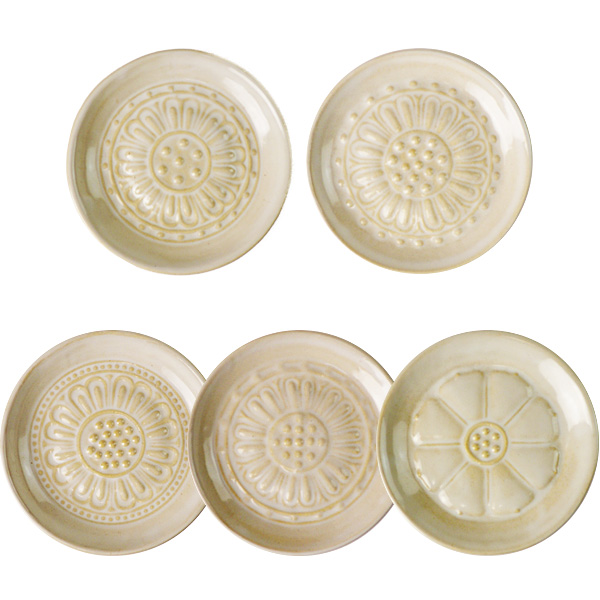 赤膚焼：南都古瓦皿（5枚セット） - 中谷酒造ONLINE SHOP