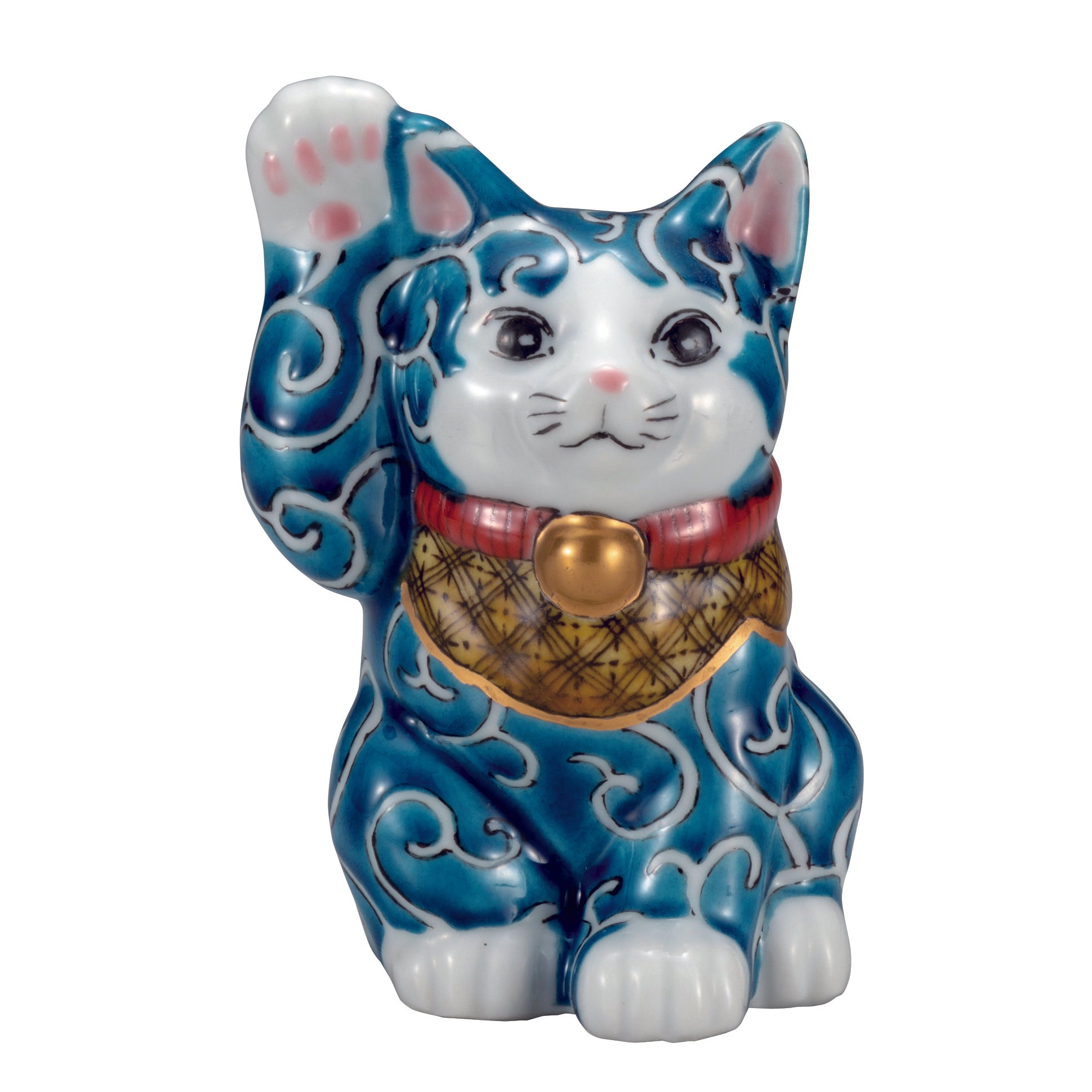 Maneki Neko (Lucky Cats) Blue Arabesque – SAKE.treat | Premium