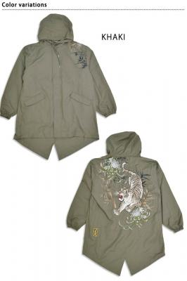 粋 信長の虎 ライナー付き刺繍モッズコート 絡繰魂 253069 和柄 和風