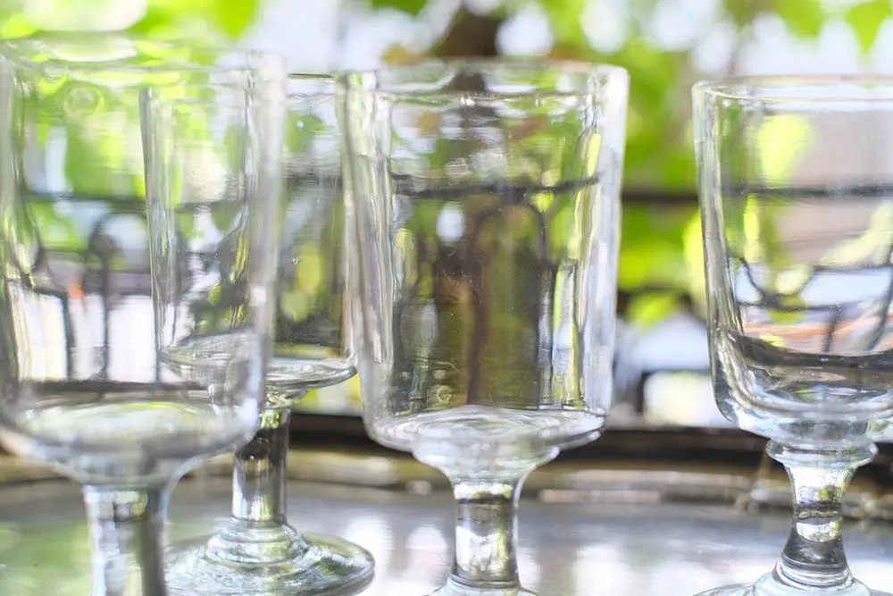 アンティーク 手吹きのビストログラス 1800年代 ワイングラス