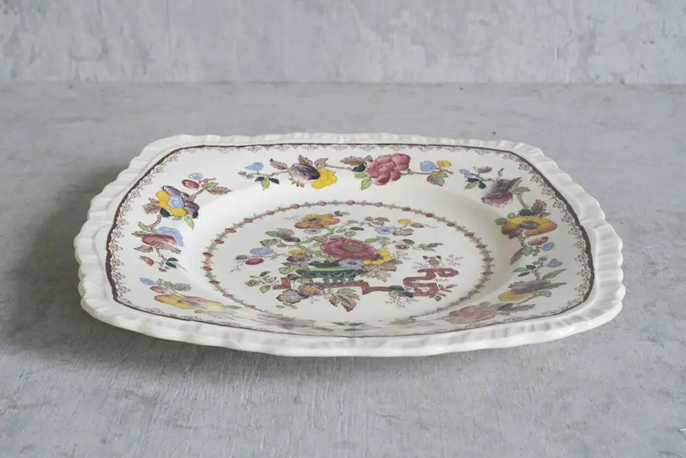 ヴィンテージMASON'Sプレート イギリス 西洋と東洋の美をミックスさせ