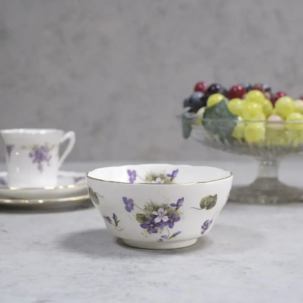 アンティークシュガーボウル Hammersley(ハマースレイ) 菫 イギリス