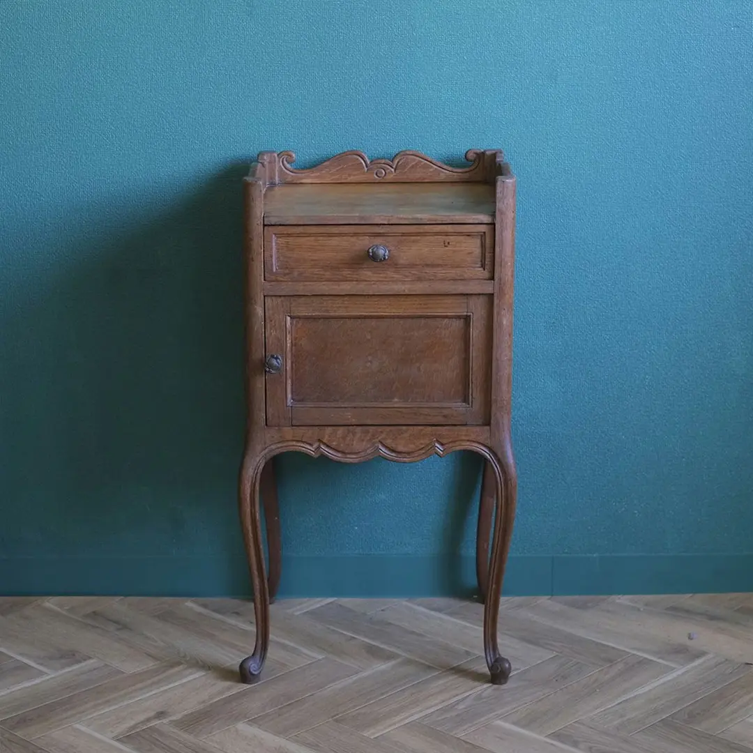 アンティーク ドロワーチェスト フランス ベッドサイドチェスト