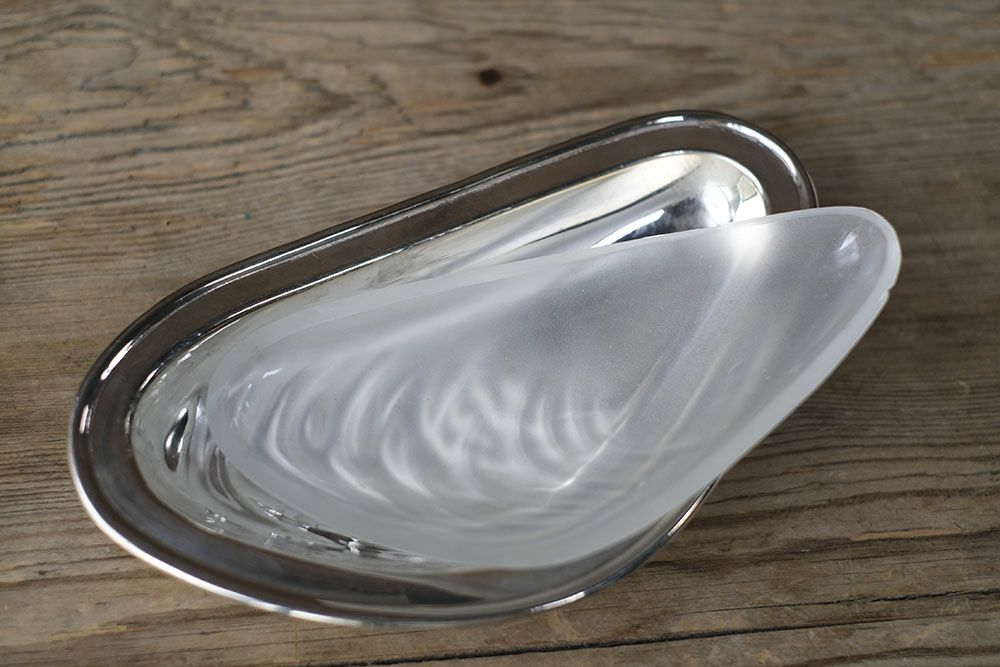銀食器/アンティーク・バターディッシュ/mussels | 雑貨とアンティーク