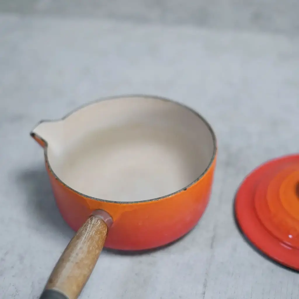 ヴィンテージ LE CREUSET（ル・クルーゼ）片手鍋 鉄鍋 アンティーク