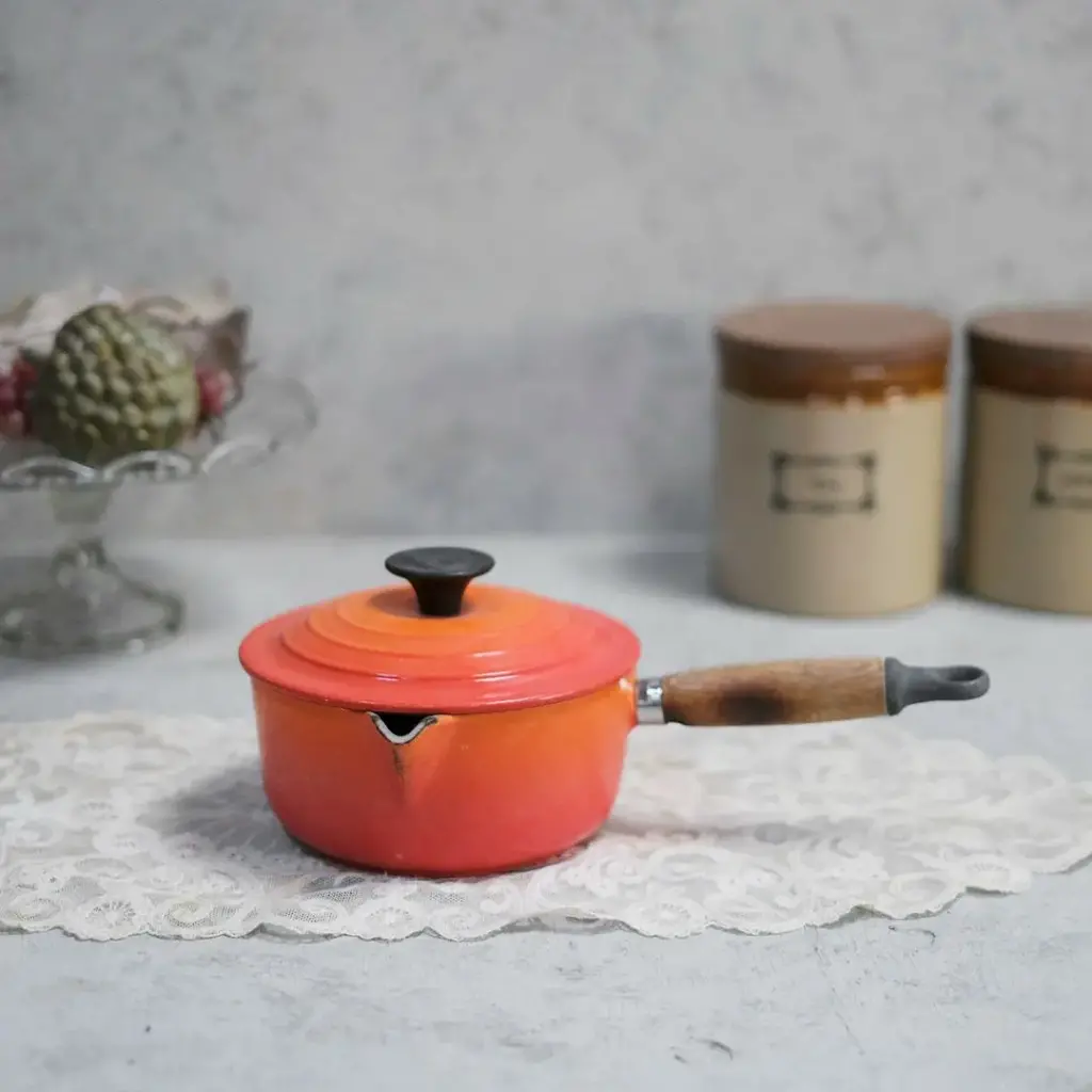 ヴィンテージ LE CREUSET（ル・クルーゼ）片手鍋 鉄鍋 アンティーク